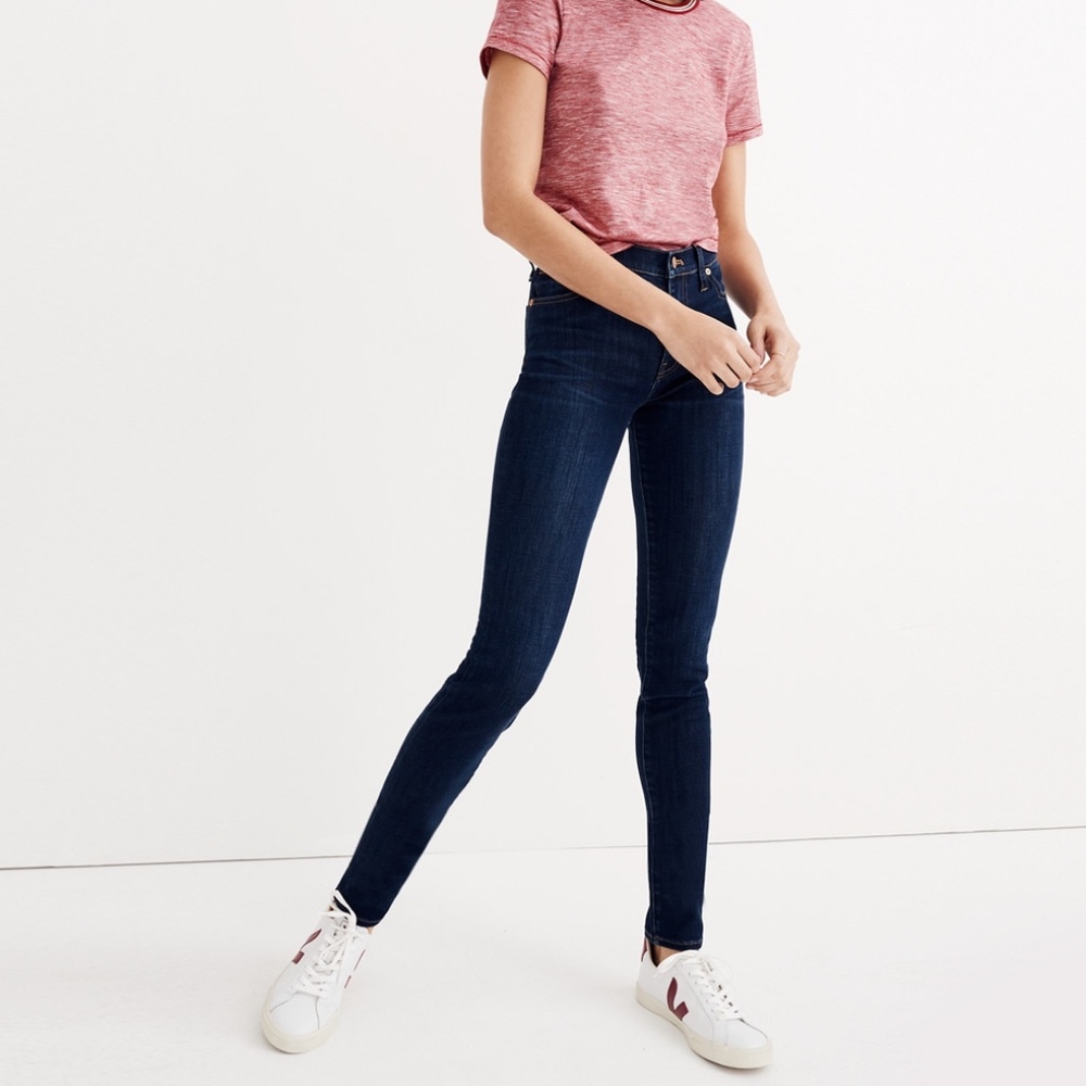Madewell High-Rise Skinny Jeans Larkspur Wash